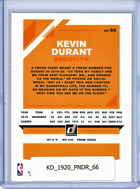 Kevin Durant 2019-20 Donruss #66