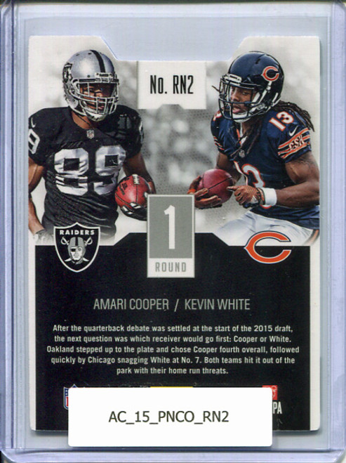 Amari Cooper, Kevin White 2015 Contenders, Round Numbers #RN2 Round 1