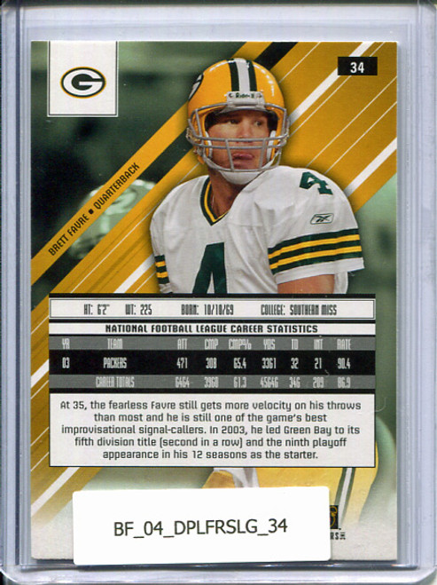 Brett Favre 2004 Rookies & Stars Longevity #34