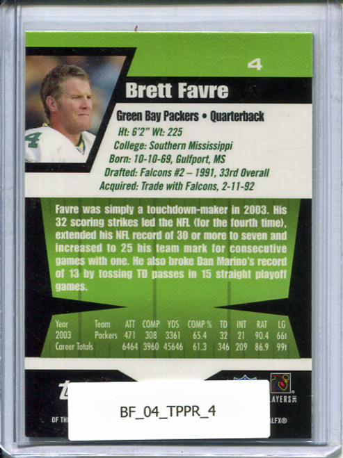 Brett Favre 2004 Pristine #4