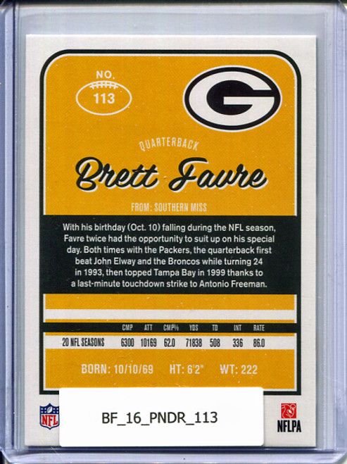 Brett Favre 2016 Donruss #113