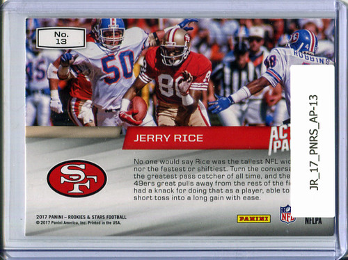 Jerry Rice 2017 Rookies & Stars, Action Packed #13