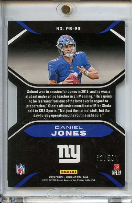 Daniel Jones 2019 Obsidian, Pitch Black #PB-23 Electric Etch Orange (#32/50)