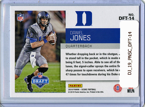 Daniel Jones 2019 Score, NFL Draft #DFT-14