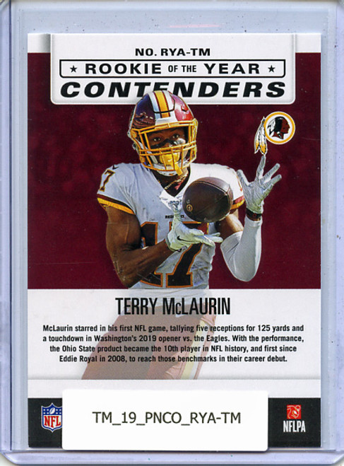 Terry McLaurin 2019 Contenders, Rookie of the Year Contenders #RYA-TM