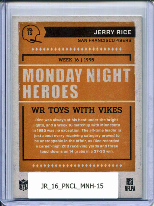 Jerry Rice 2016 Classics, Monday Night Heroes #15
