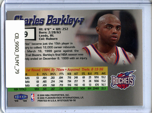 Charles Barkley 1999-00 Mystique #79