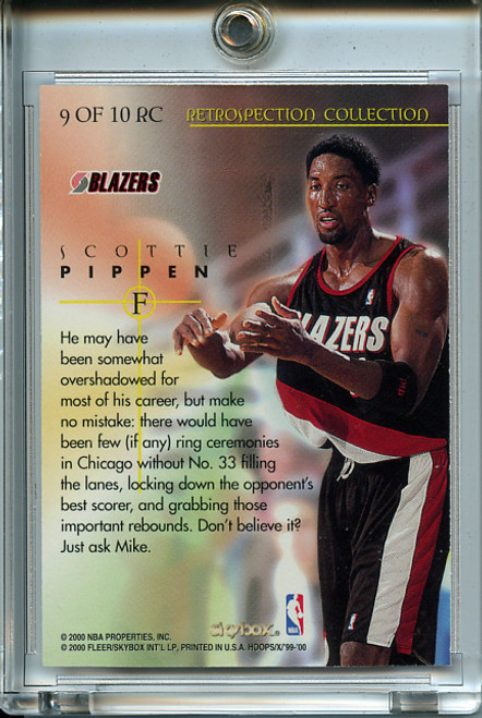 Scottie Pippen 1999-00 Hoops Decade, Retrospection Collection #RC9