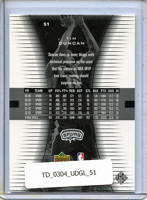 Tim Duncan 2003-04 Glass #51