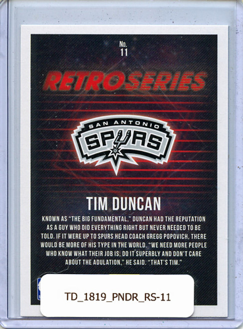 Tim Duncan 2018-19 Donruss, Retro Series #11