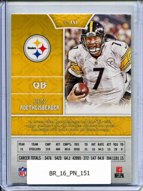 Ben Roethlisberger 2016 Panini #151