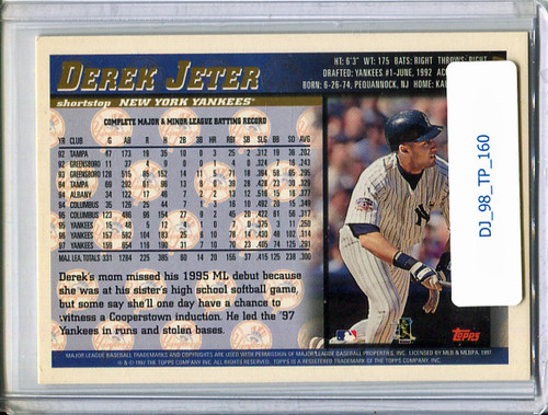 Derek Jeter 1998 Topps #160