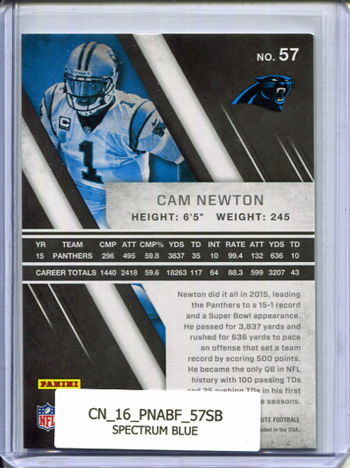 Cam Newton 2016 Absolute #57 Spectrum Blue