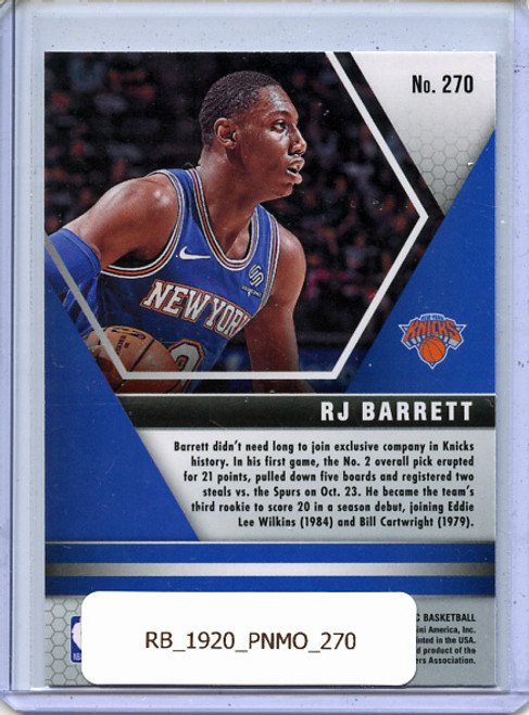 RJ Barrett 2019-20 Mosaic #270 NBA Debut