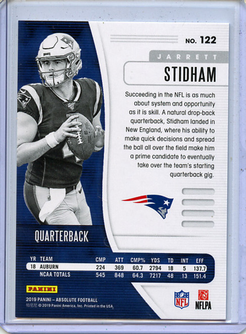 Jarrett Stidham 2019 Absolute #122 Spectrum Green (#05/25)