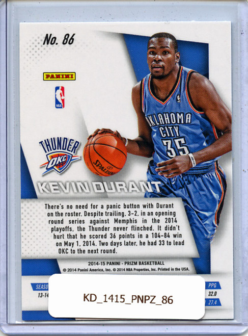 Kevin Durant 2014-15 Prizm #86