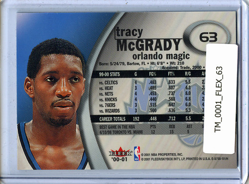 Tracy McGrady 2000-01 E-X #63