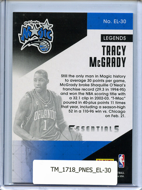 Tracy McGrady 2017-18 Essentials, Essential Legends #EL-30