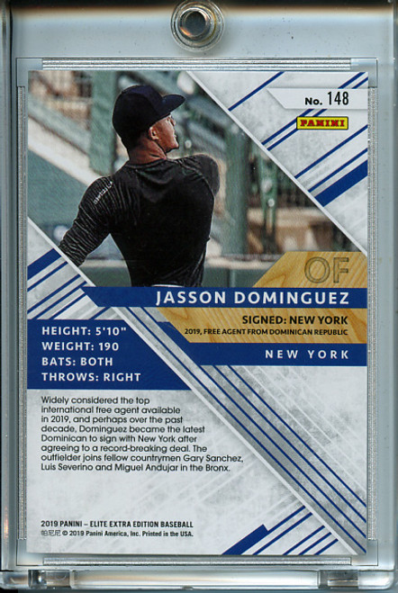 Jasson Dominguez 2019 Elite Extra Edition #148 (#144/999)