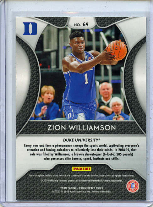 Zion Williamson 2019-20 Prizm Draft Picks #64 (1)