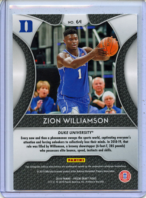 Zion Williamson 2019-20 Prizm Draft Picks #64 (2)