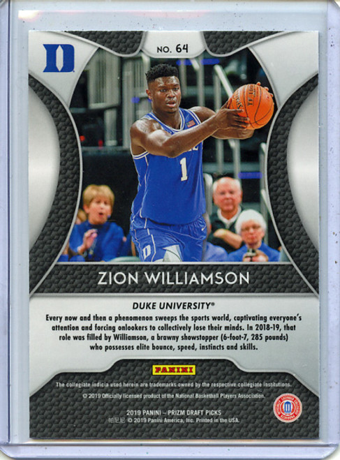 Zion Williamson 2019-20 Prizm Draft Picks #64 (5)