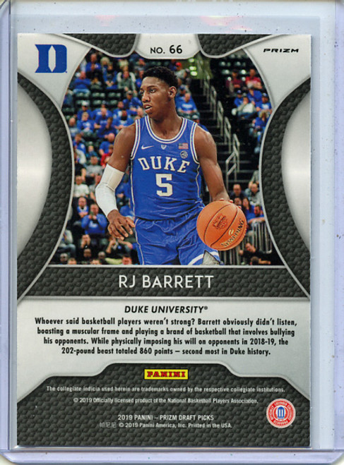 RJ Barrett 2019-20 Prizm Draft Picks #66 Silver (3)