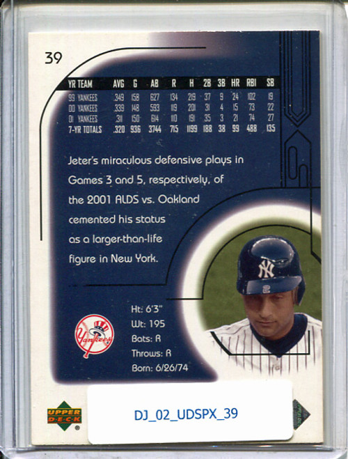 Derek Jeter 2002 SPx #39