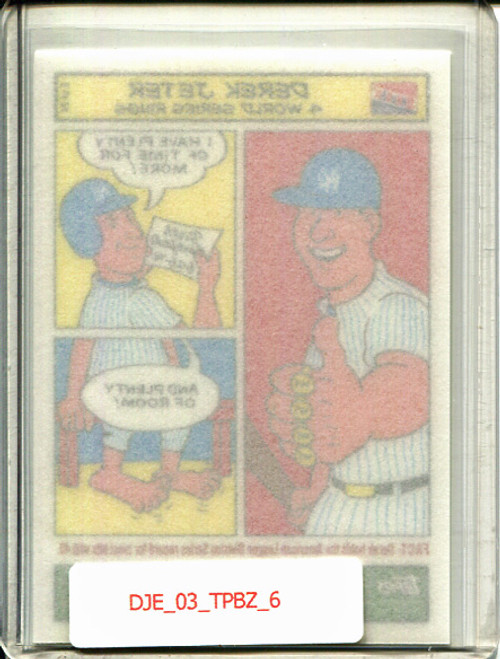 Derek Jeter 2003 Bazooka, Comics #6