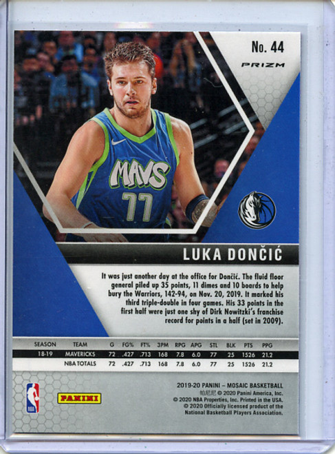 Luka Doncic 2019-20 Mosaic #44 Pink Camo (2)