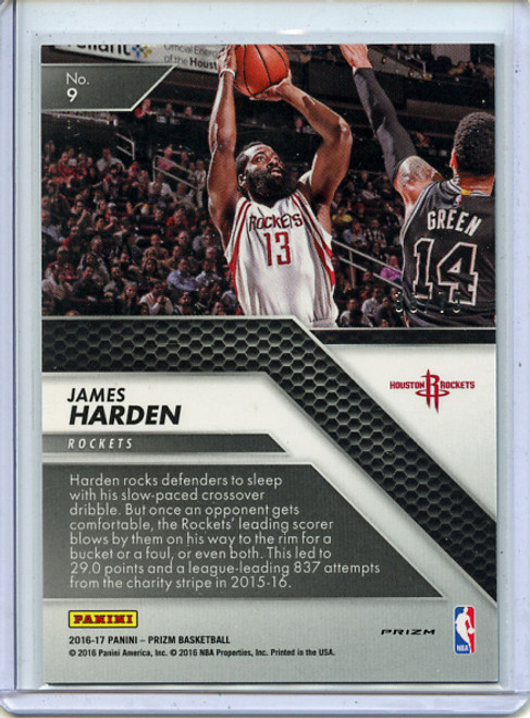 James Harden 2016-17 Prizm, All Day #9 Purple (#36/75)