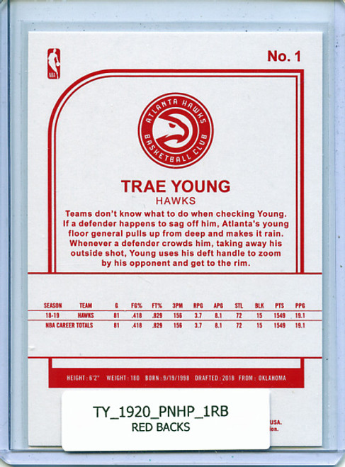 Trae Young 2019-20 Hoops #1 Red Backs