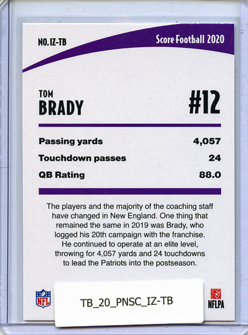 Tom Brady 2020 Score, In the Zone #IZ-TB