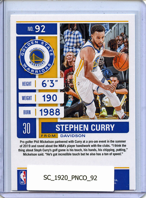 Stephen Curry 2019-20 Contenders #92