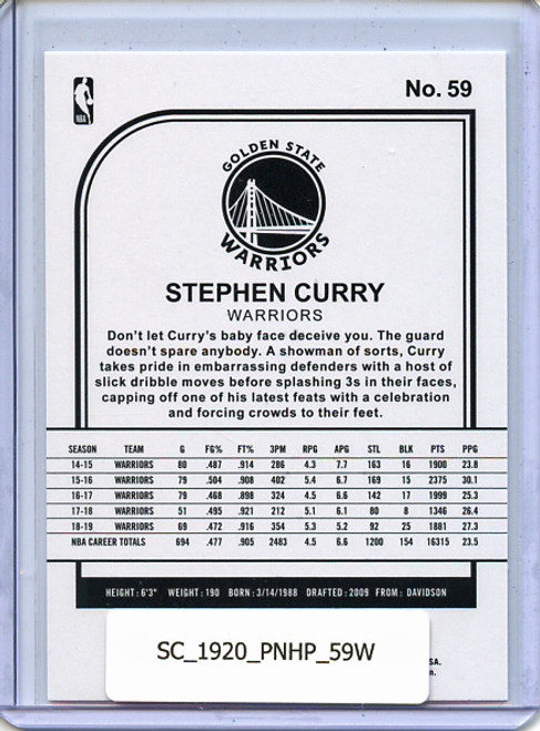 Stephen Curry 2019-20 Hoops #59 Winter