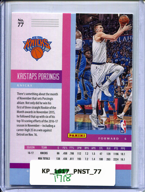 Kristaps Porzingis 2017-18 Status #77