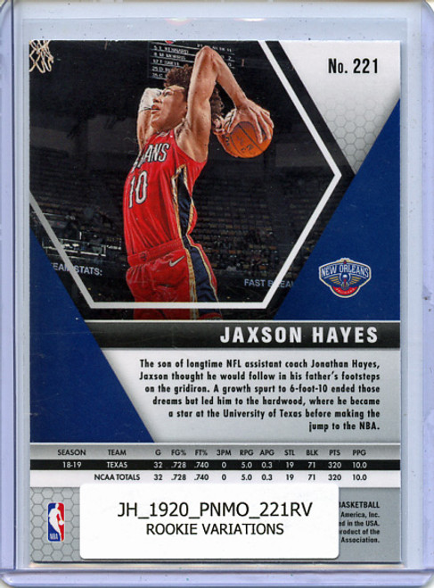 Jaxson Hayes 2019-20 Mosaic #221 Rookie Variations