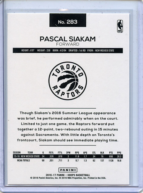 Pascal Siakam 2016-17 Hoops #283 (8)