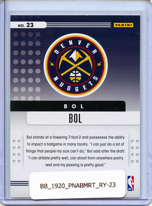 Bol Bol 2019-20 Absolute Memorabilia, Rookies Yellow #23