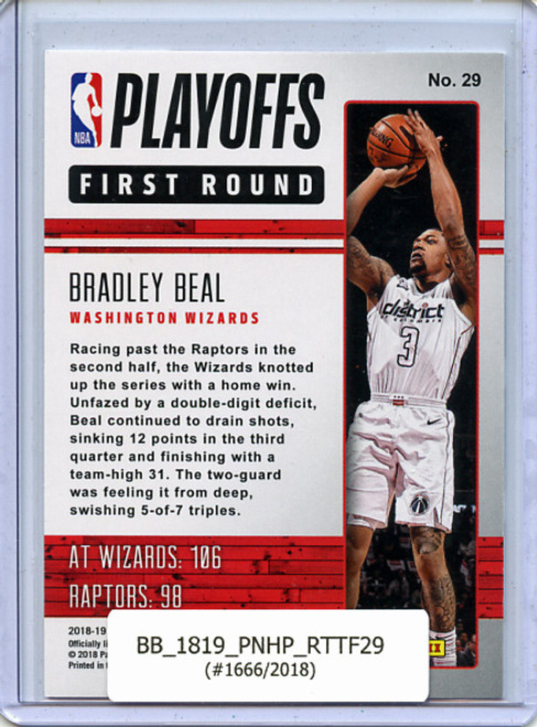 Bradley Beal 2018-19 Hoops, Road to the Finals #29 First Round (#1666/2018)