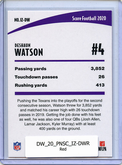 Deshaun Watson 2020 Score, In the Zone #IZ-DW Red