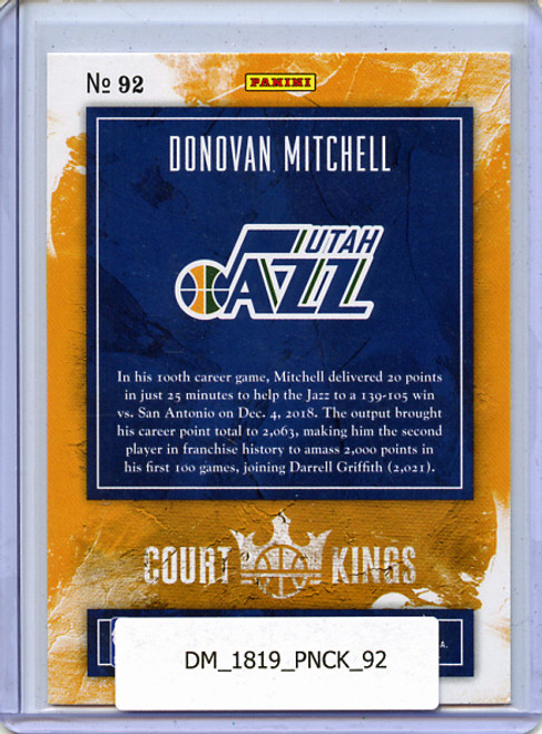 Donovan Mitchell 2018-19 Court Kings #92