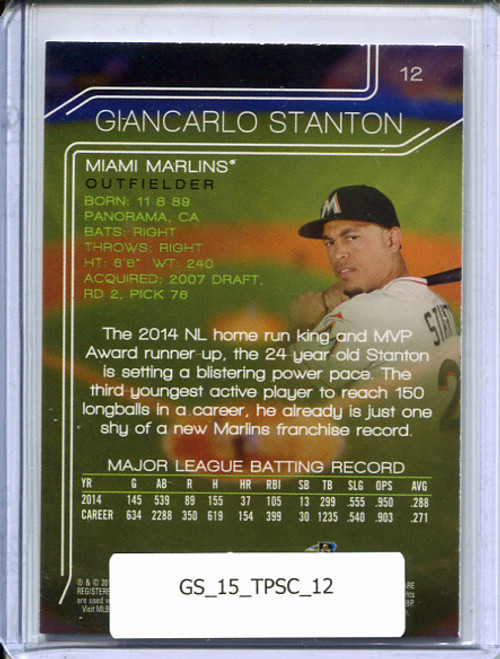 Giancarlo Stanton 2015 Stadium Club #12