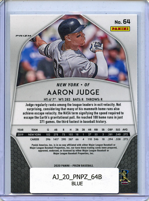 Aaron Judge 2020 Prizm #64 Blue