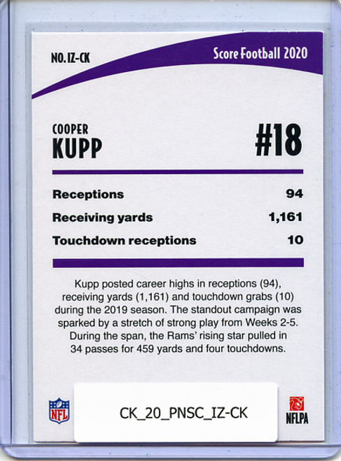 Cooper Kupp 2020 Score, In the Zone #IZ-CK