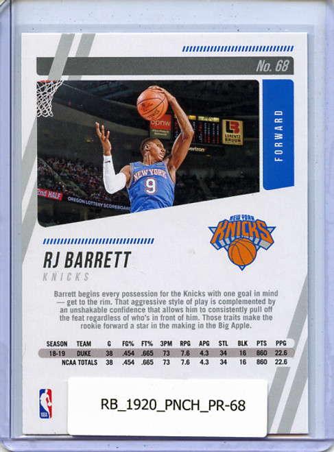 RJ Barrett 2019-20 Chronicles, Prestige #68