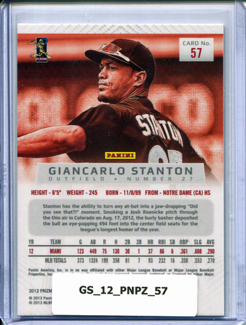 Giancarlo Stanton 2012 Prizm #57