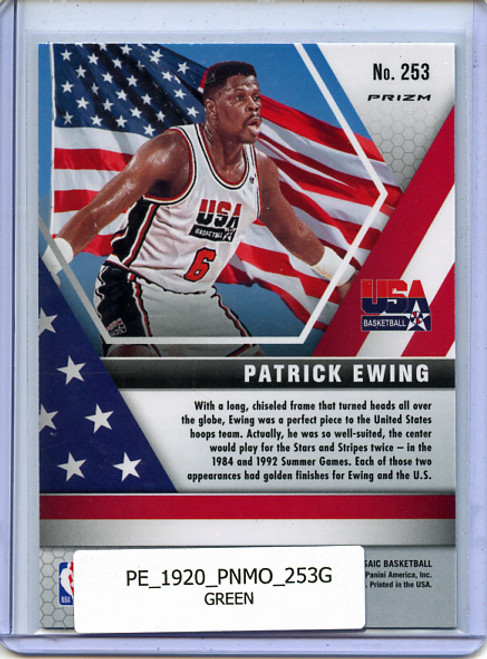 Patrick Ewing 2019-20 Mosaic #253 USA Green