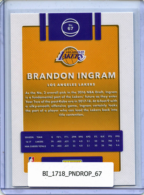 Brandon Ingram 2017-18 Donruss Optic #67