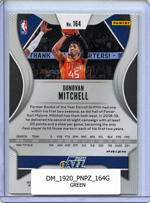 Donovan Mitchell 2019-20 Prizm #164 Green